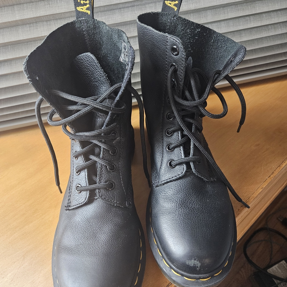 Dr. Martens Black Leather Pascal Boots